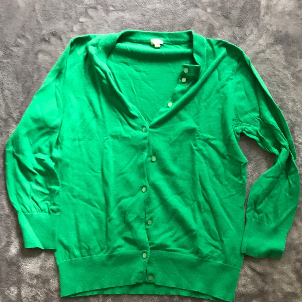 J.Crew cropped sleeve cardigan